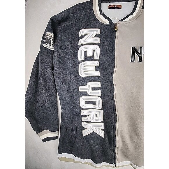 Vtg Veezo Wear Basketball Hoodie New York World Championship Gray/Tan 3XL 2003 - Picture 2 of 12